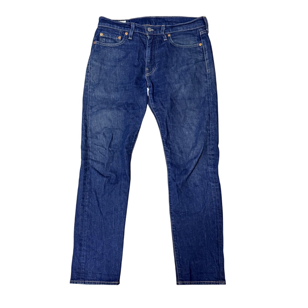 Levis Premium 502 Reg Taper Jeans Mens 30x30 Dark Wash Indigo Big E 29507-0020